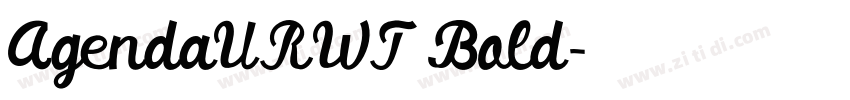 AgendaURWT Bold字体转换